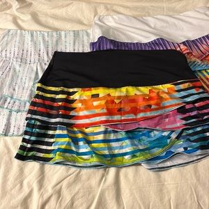 Lot of 4 Lucky in Love tennis skirts size XS